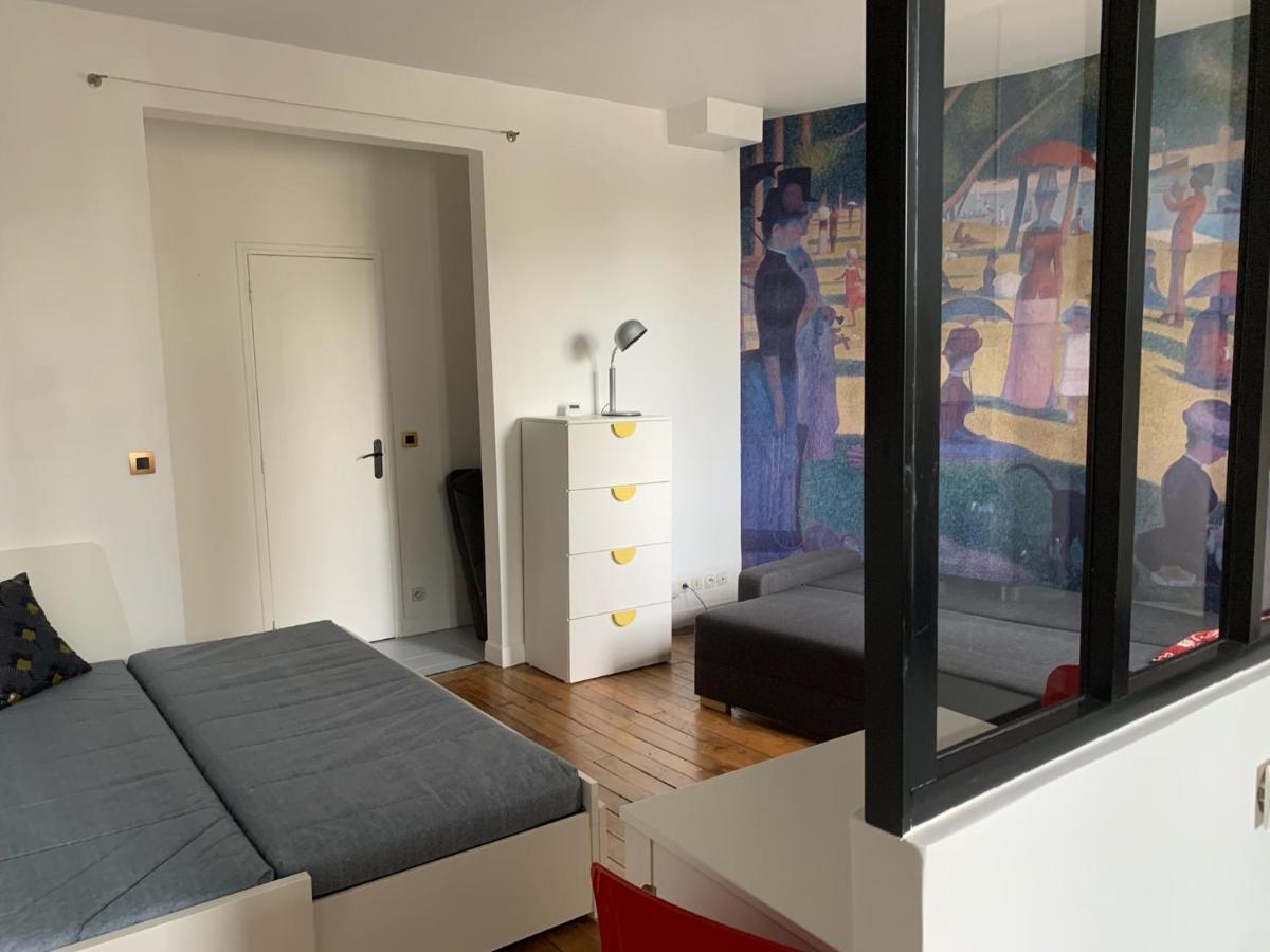 Studio Perfect For 2 Adults And 1 Kid, And Up To 2 Kids - Jourdain 20E, 25Mn To Louvre Via Line M11 Paříž Exteriér fotografie