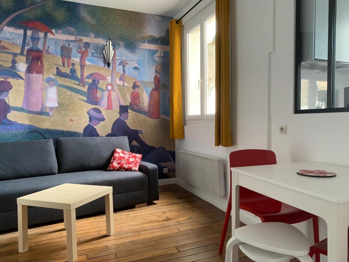 Studio Perfect For 2 Adults And 1 Kid, And Up To 2 Kids - Jourdain 20E, 25Mn To Louvre Via Line M11 Paříž Exteriér fotografie